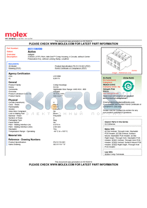 51110-0450 datasheet - 2.00mm (.079