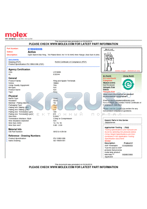 0190840008 datasheet - Open Barrel Star Ring