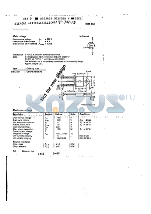 C670478-A3106-A2 datasheet - main ratings