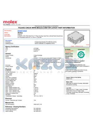 39-01-3029 datasheet - 4.20mm (.165