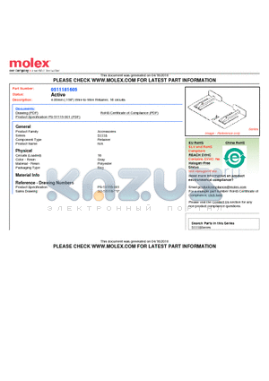 51118-1605 datasheet - 4.00mm (.158