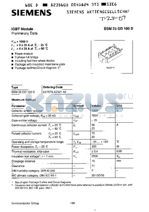 C67076-A2501-A2 datasheet - IGBT MODULE