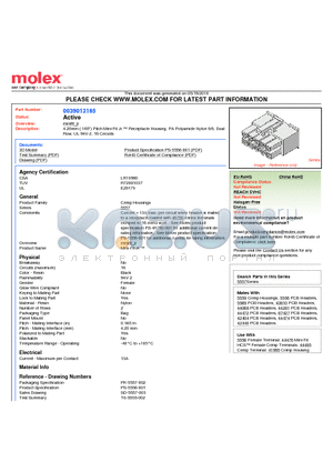 39-01-3165 datasheet - 4.20mm (.165