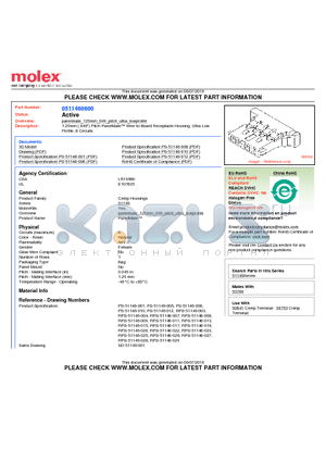 51146-0600 datasheet - 1.25mm (.049