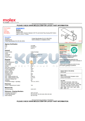 39-03-6012 datasheet - 2.36mm (.093