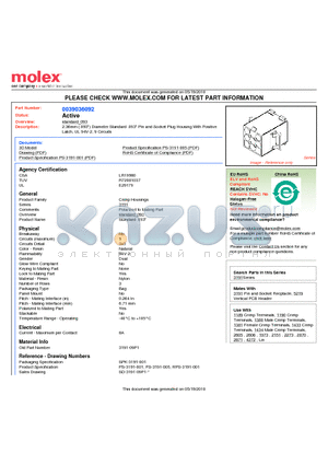 39-03-6092 datasheet - 2.36mm (.093