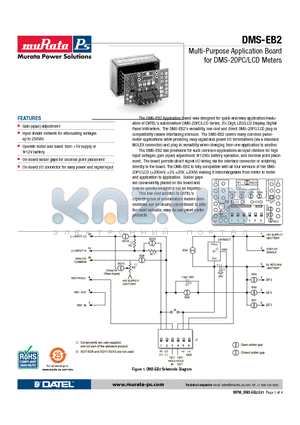 39-0304000 datasheet - Multi-Purpose Application Board for DMS-20PC/LCD Meters