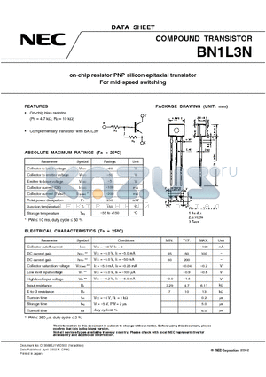 BN1L3N datasheet - COMPOUND TRANSISTOR