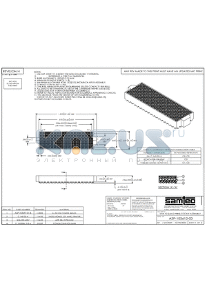 ASP-103612-03 datasheet - VITA 42 (LEAD FREE) SOCKET ASSEMBLY