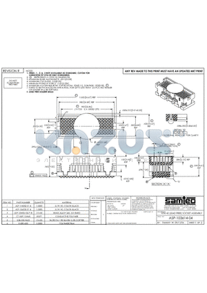 ASP-103614-04 datasheet - ITEMS -1, -2, & -3 NOT AVAILABLE AS STANDARD