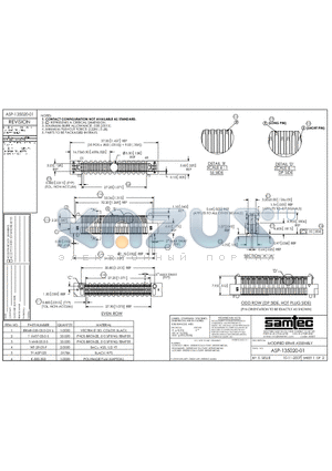 ASP-135020-01 datasheet - CONTACT CONFIGURATION NOT AVAILABLE AS STANDARD.