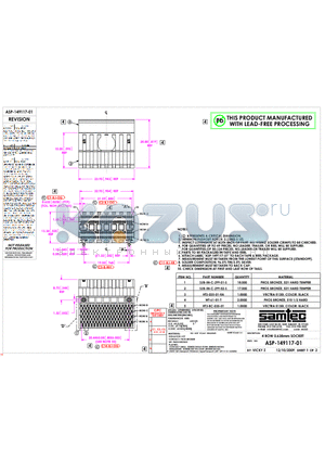 ASP-149117-01 datasheet - THIS PRODUCT MANUFACTURED WITH LEAD-FREE PROCESSING