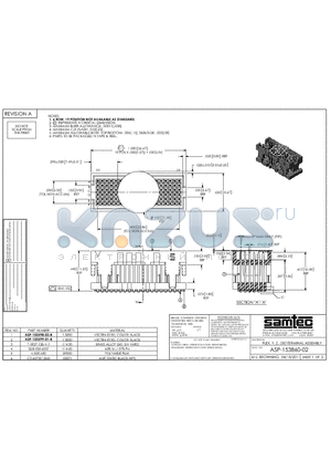 ASP-153860-02 datasheet - 6 ROW, 19 POSITION NOT AVAILABLE AS STANDARD.