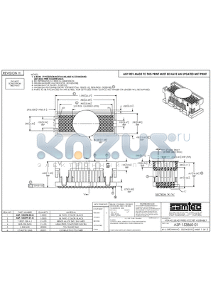 ASP-153860-01 datasheet - 6 ROW, 19 POSITION NOT AVAILABLE AS STANDARD