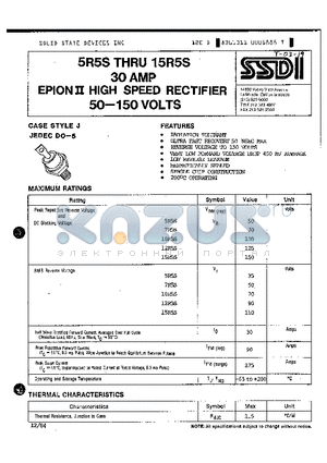 10R5/3D datasheet - 30 AMP EPION II HIGH SPEED RECTIFIER 50-150 VOLTS