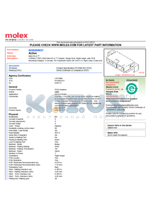 39-30-4037 datasheet - 4.20mm (.165