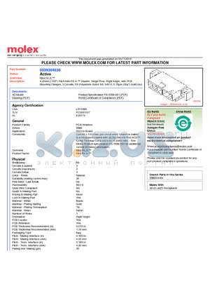 39-30-4038 datasheet - 4.20mm (.165