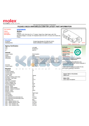 39-30-6049 datasheet - 4.20mm (.165