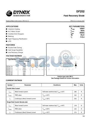 DF25212 datasheet - Fast Recovery Diode