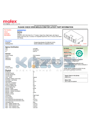 39-30-7031 datasheet - 4.20mm (.165