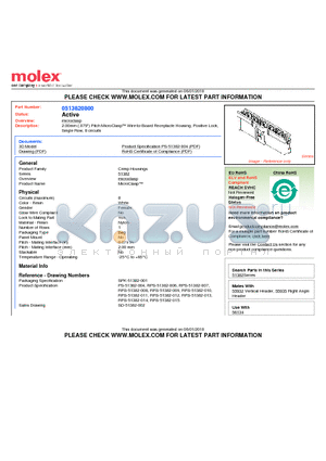 51382-0800 datasheet - 2.00mm (.079