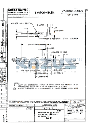 CW-84719 datasheet - SWITCH-BASIC