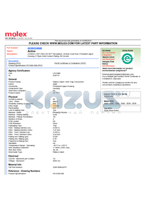 39-53-4600 datasheet - 2.54mm (.100