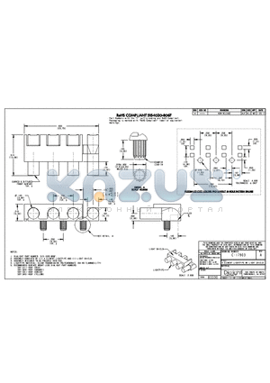 515-1020-806F datasheet - 4 ELEMENT LIGHTPIPE W/ LIGHT SHIELD