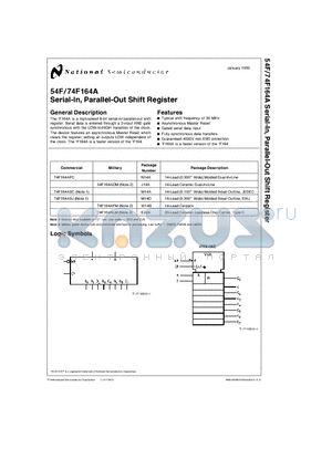 74F164ASC datasheet - Serial-In, Parallel-Out Shift Register