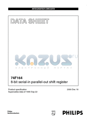 74F164D datasheet - 8-bit serial-in parallel-out shift register
