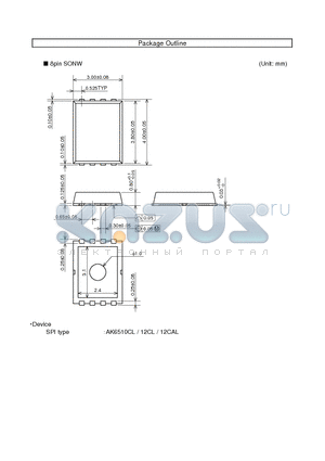 AK6512CL datasheet - 8pin SONW