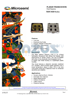 C900503 datasheet - PLANAR TRANSCEIVERS