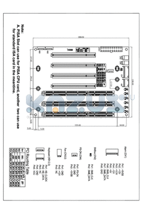 BP-206SS-P4 datasheet - PISA Slot can use for PISA CPU card, another two can use for tandard ISA card in the meantime