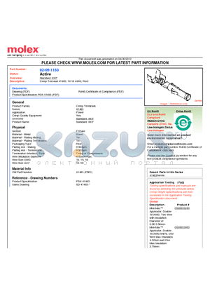 02-09-1153 datasheet - Crimp Terminal 41483