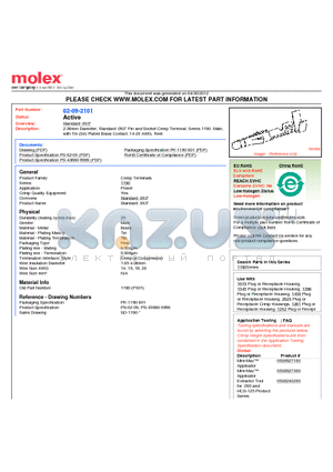 02-09-2101 datasheet - 2.36mm Diameter