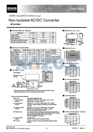 BP5034B20_10 datasheet - Non-Isolated AC/DC Converter