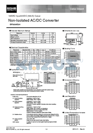 BP5034D24_10 datasheet - Non-Isolated AC/DC Converter