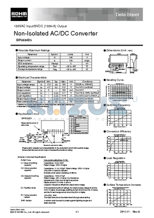 BP5034D5 datasheet - Non-Isolated AC/DC Converter