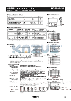 BP5042-15 datasheet - AC/DC CONVERTER