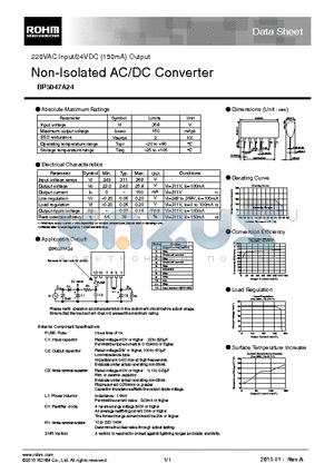 BP5047A24_10 datasheet - Non-Isolated AC/DC Converter