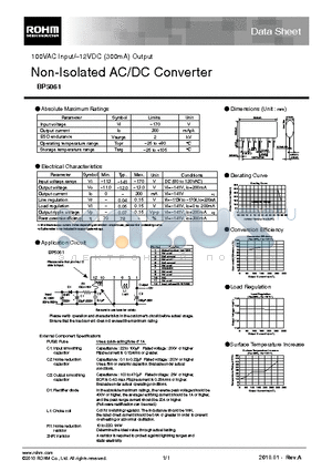 BP5061 datasheet - Non-Isolated AC/DC Converter