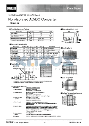 BP5067-12 datasheet - Non-Isolated AC/DC Converter