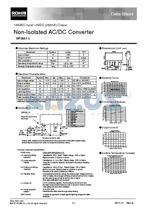 BP5061-5 datasheet - Non-Isolated AC/DC Converter