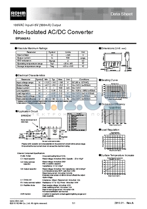 BP5062A5 datasheet - Non-Isolated AC/DC Converter
