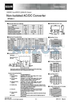 BP5063-5 datasheet - Non-Isolated AC/DC Converter