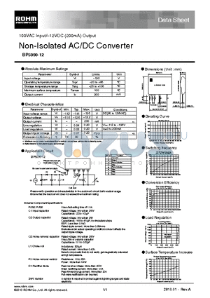 BP5090-12_10 datasheet - Non-Isolated AC/DC Converter