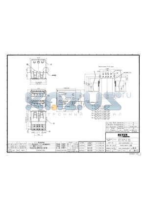 020122MR008S111ZU datasheet - USB SERIES A TYPE DUAL PORT DIP TYPE