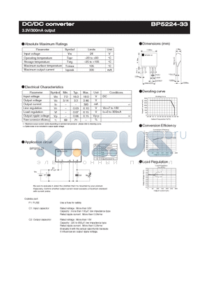 BP5224-33 datasheet - DC/DC converter