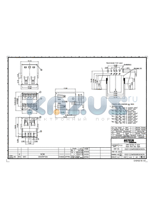 020122MR008S256ZA datasheet - USB SERIES A TYPE DUAL PORT DIP TYPE