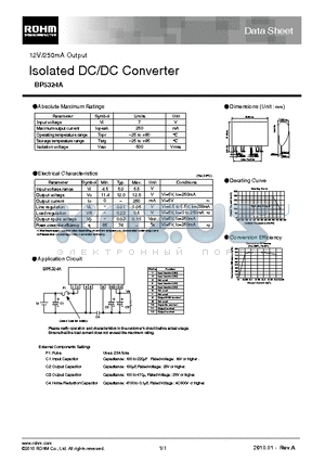 BP5324A datasheet - Isolated DC/DC Converter